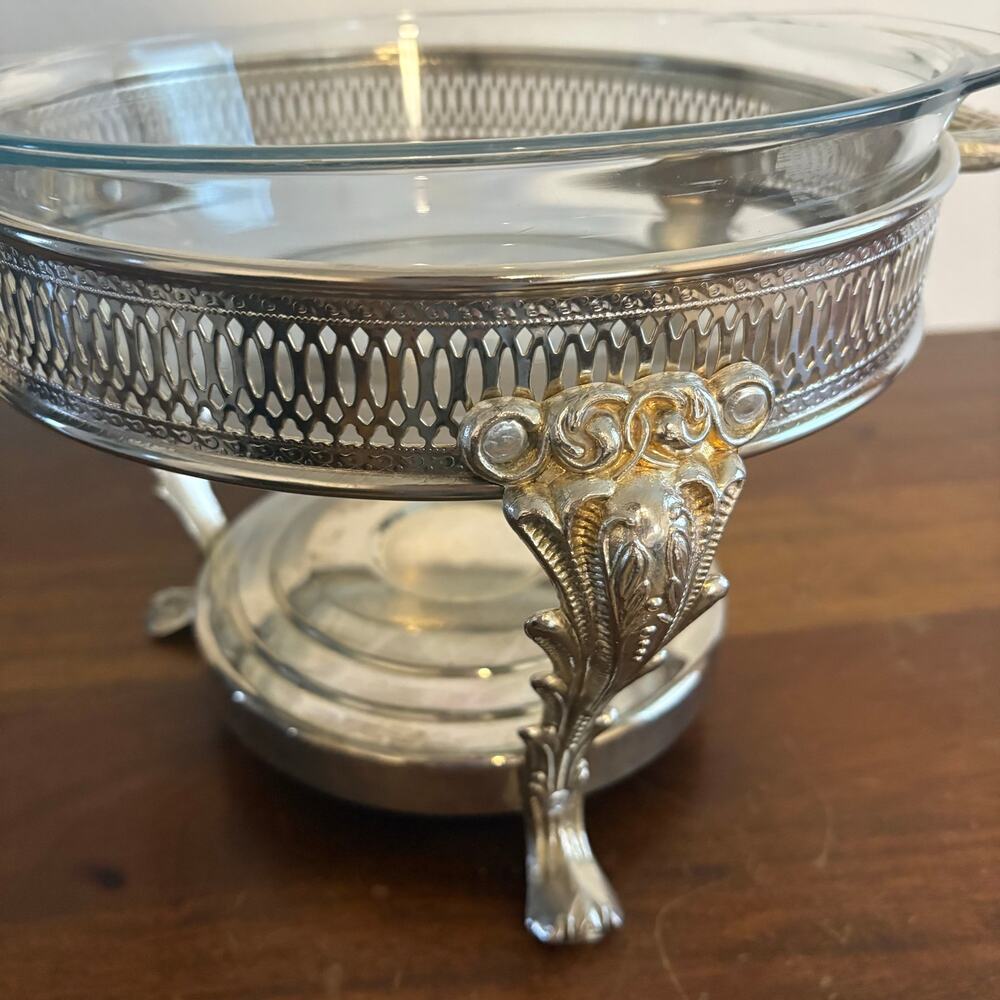 Vintage International Silver Co. 2-Quart Chafing Dish Food Warmer 7088DVC NIB